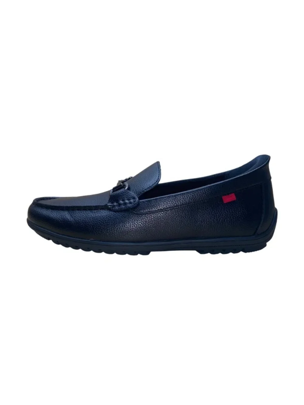 MJNY Marc Joseph Men’s Black Horse-bit Accent Slip-On Driving Loafers Size 8.5